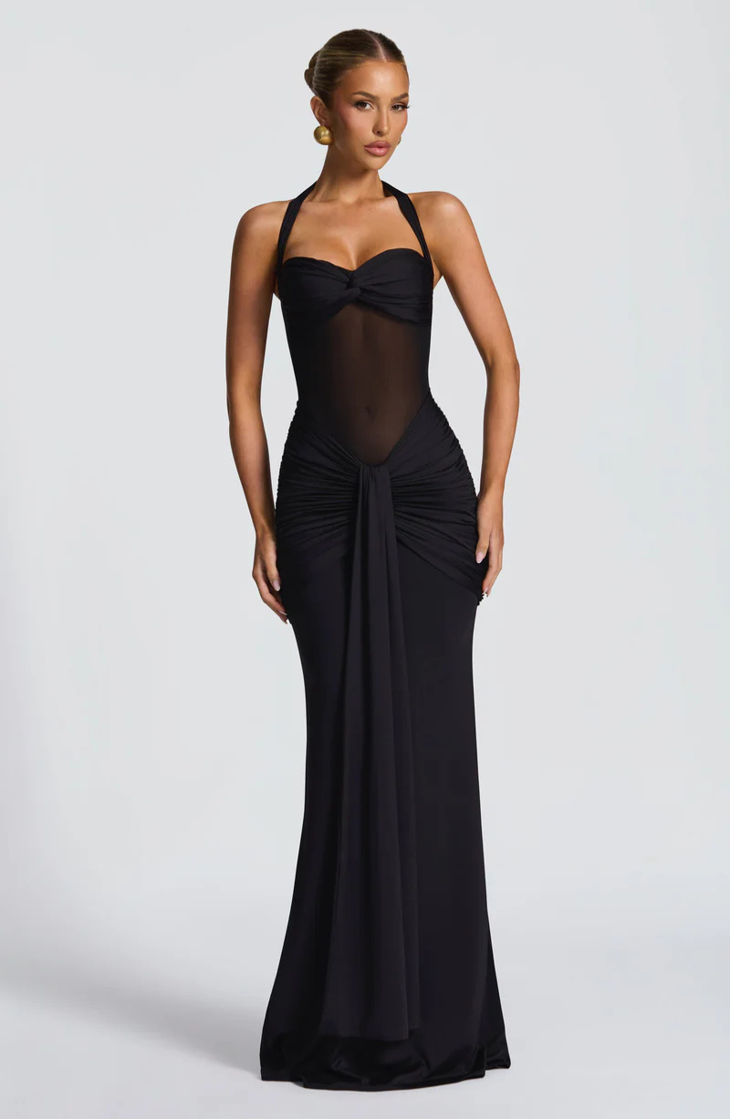 Romilda - Silk Maxi Dress by Ares Milano