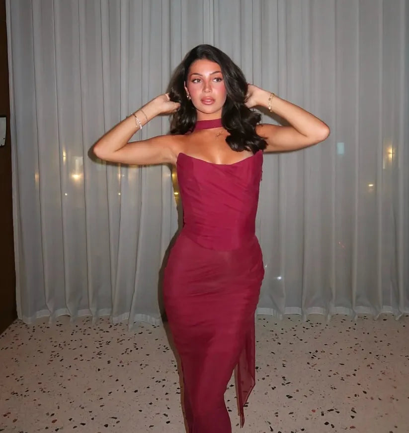 Rita - Strapless Maxi Dress by Ares Milano