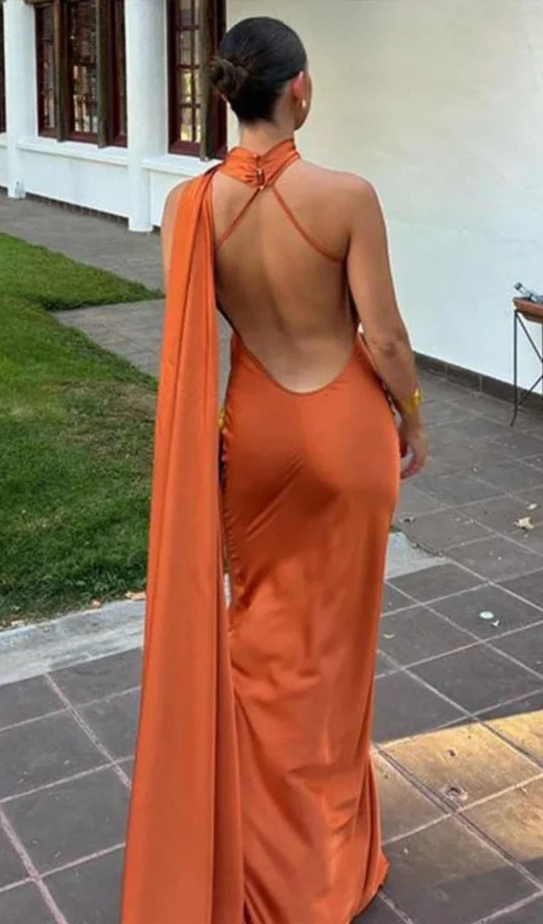 Lidia - One Shoulder Satin Maxi by Ares Milano