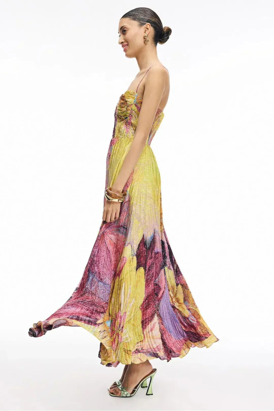 Manuela - Barbarina Maxi Dress Chiffon by Ares Milano