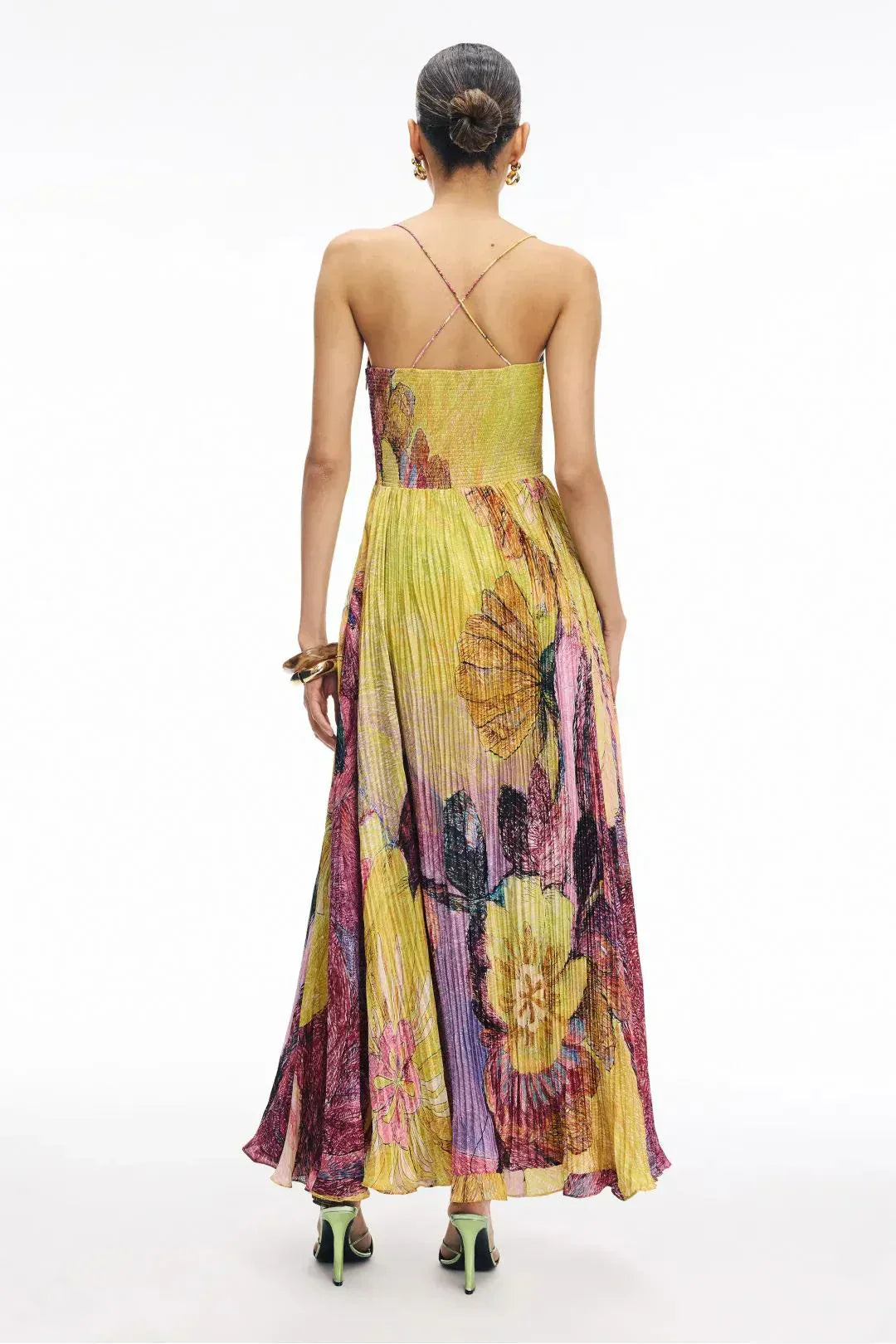 Manuela - Barbarina Maxi Dress Chiffon by Ares Milano