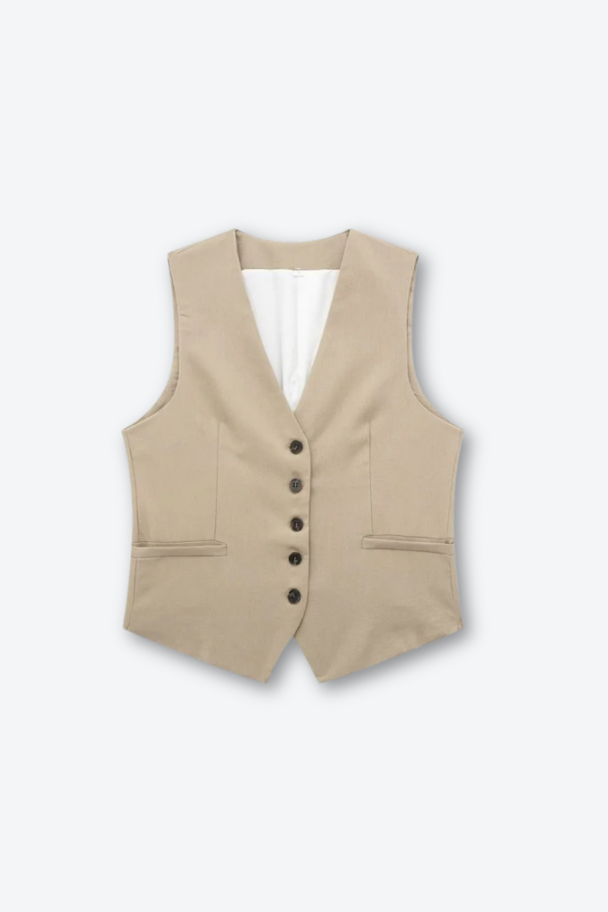Veronica - 60% Linen Vest by Ares Milano