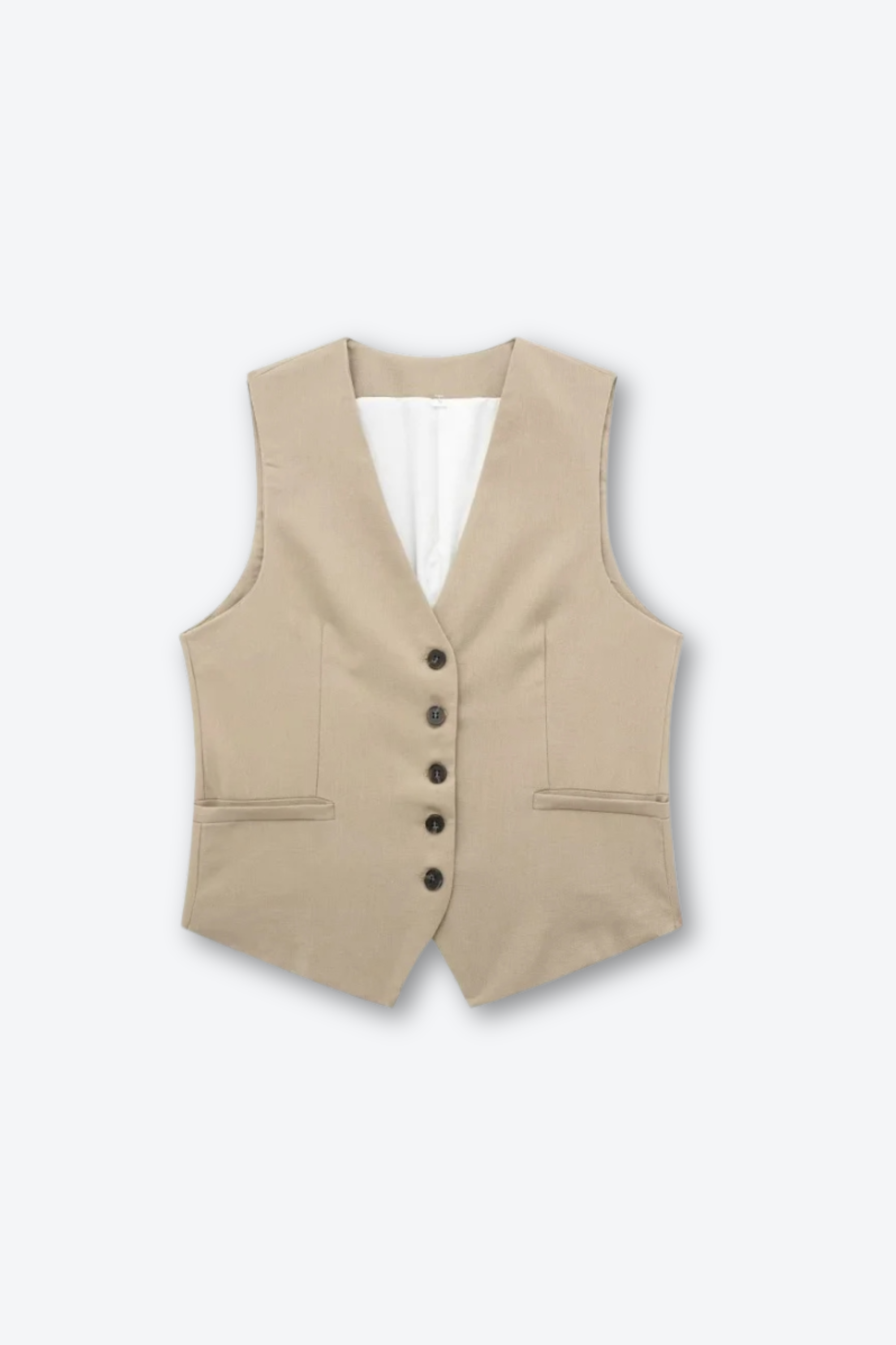 Veronica - 60% Linen Vest by Ares Milano