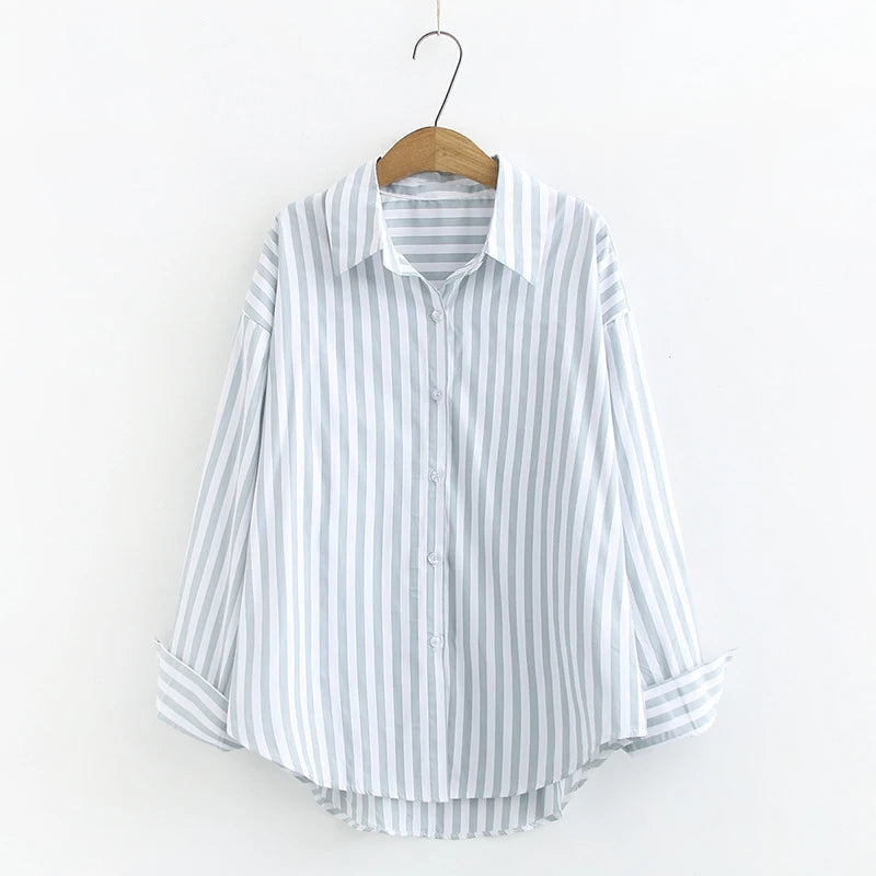 Vincenza - Cotton Striped Blouse by Ares Milano