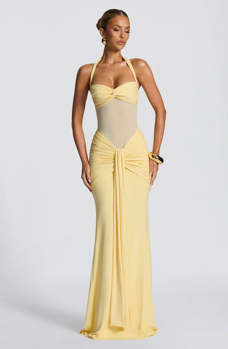Romilda - Silk Maxi Dress by Ares Milano