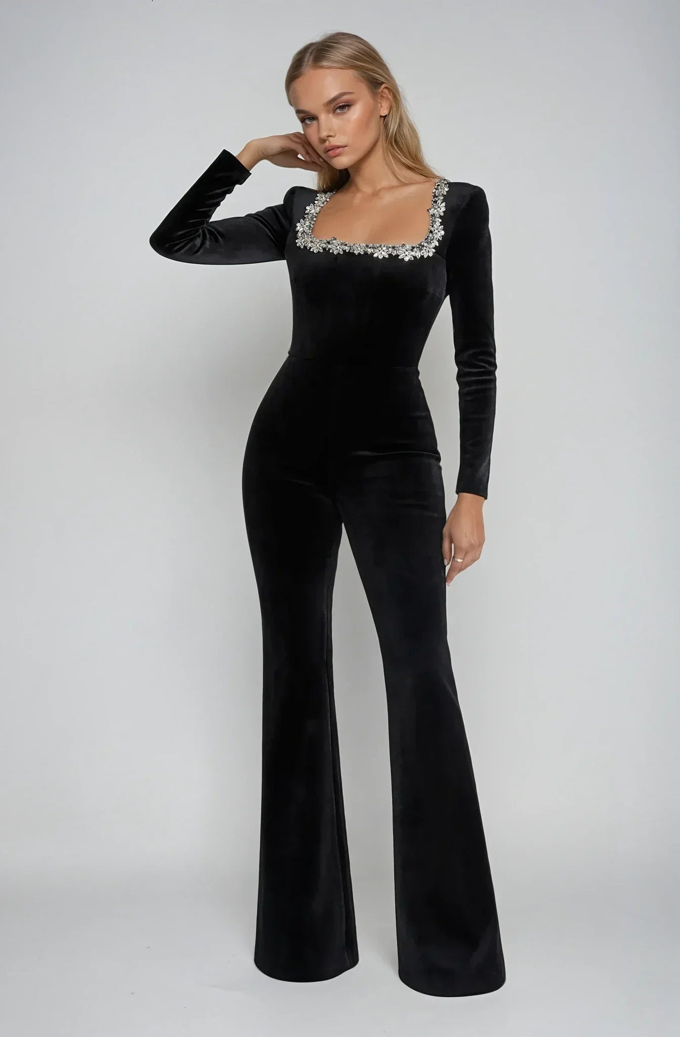 Simonetta - Velour Jumpsuit by Ares Milano