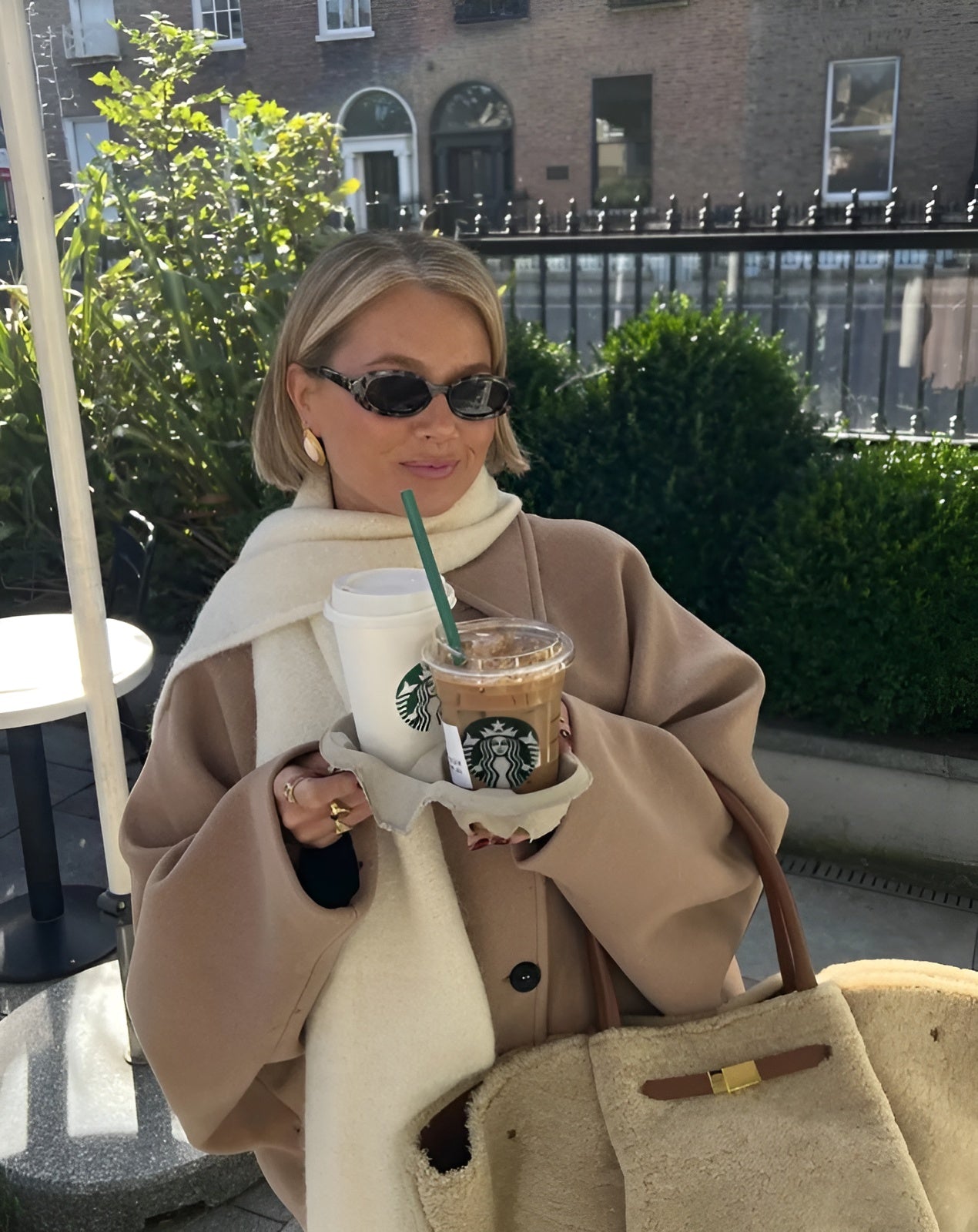 Ampelia - Wool Camel Coat by Ares Milano