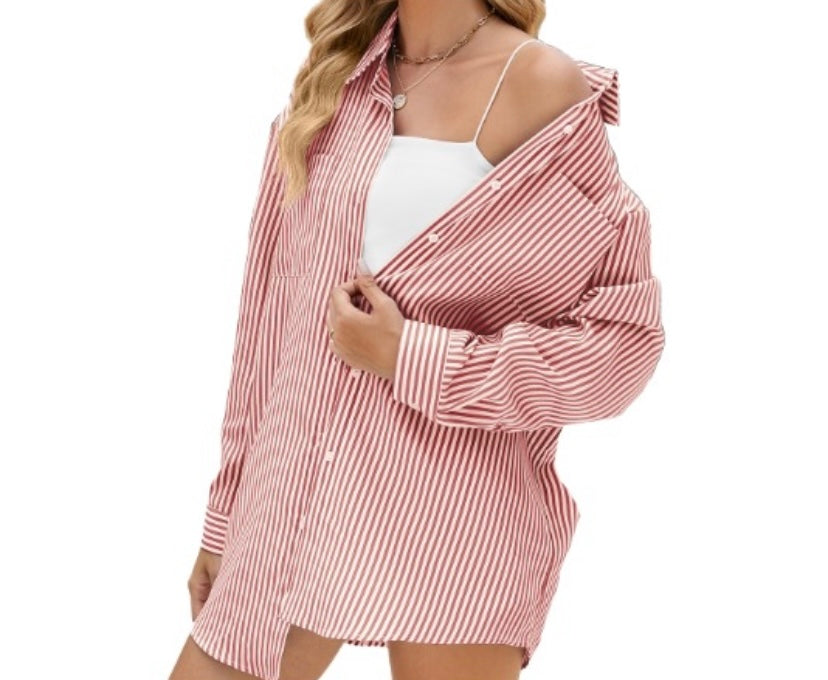 Vincenza - Cotton Striped Blouse by Ares Milano