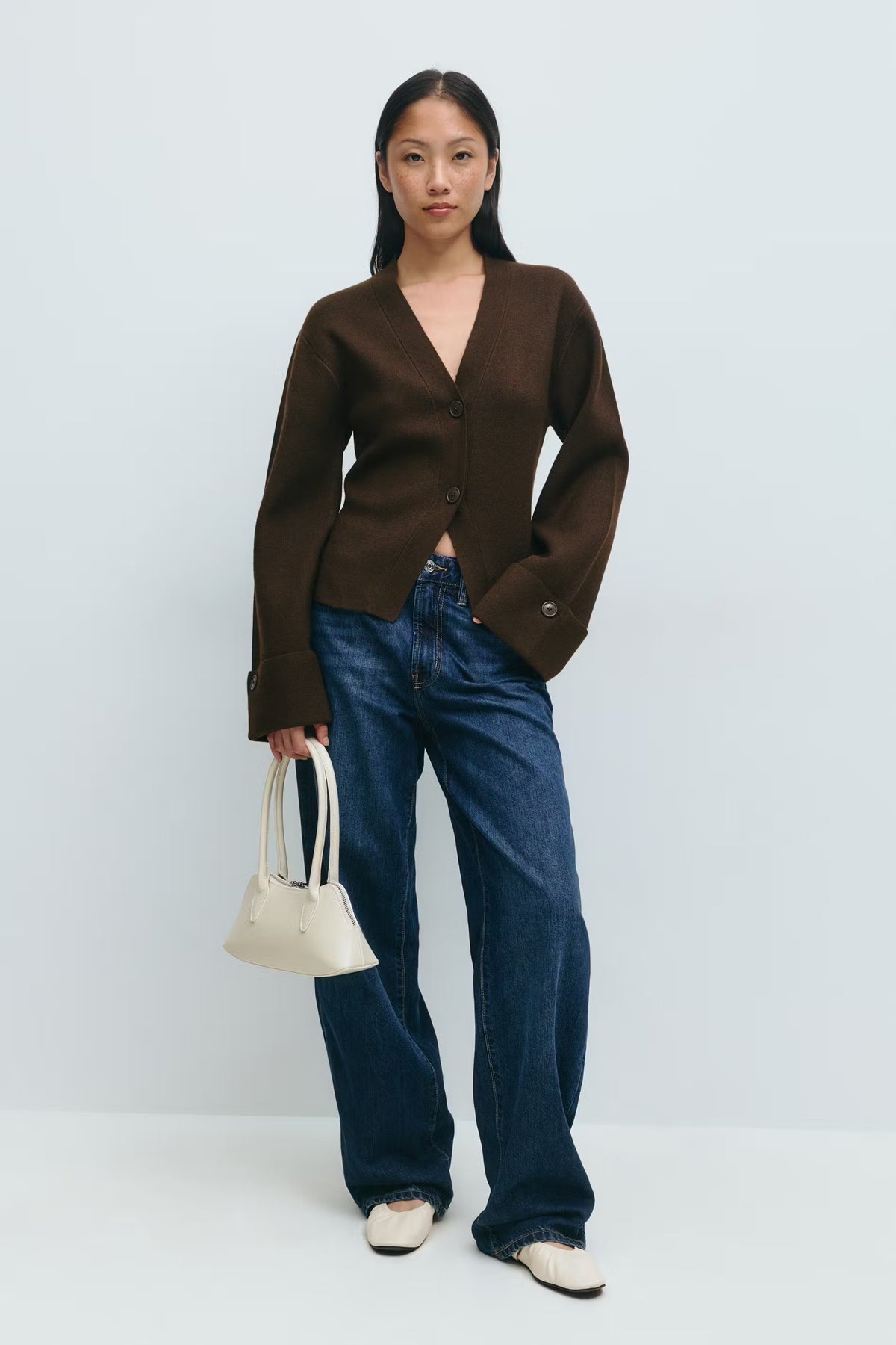 Valentina - Cropped Knit Cardigan by Ares Milano