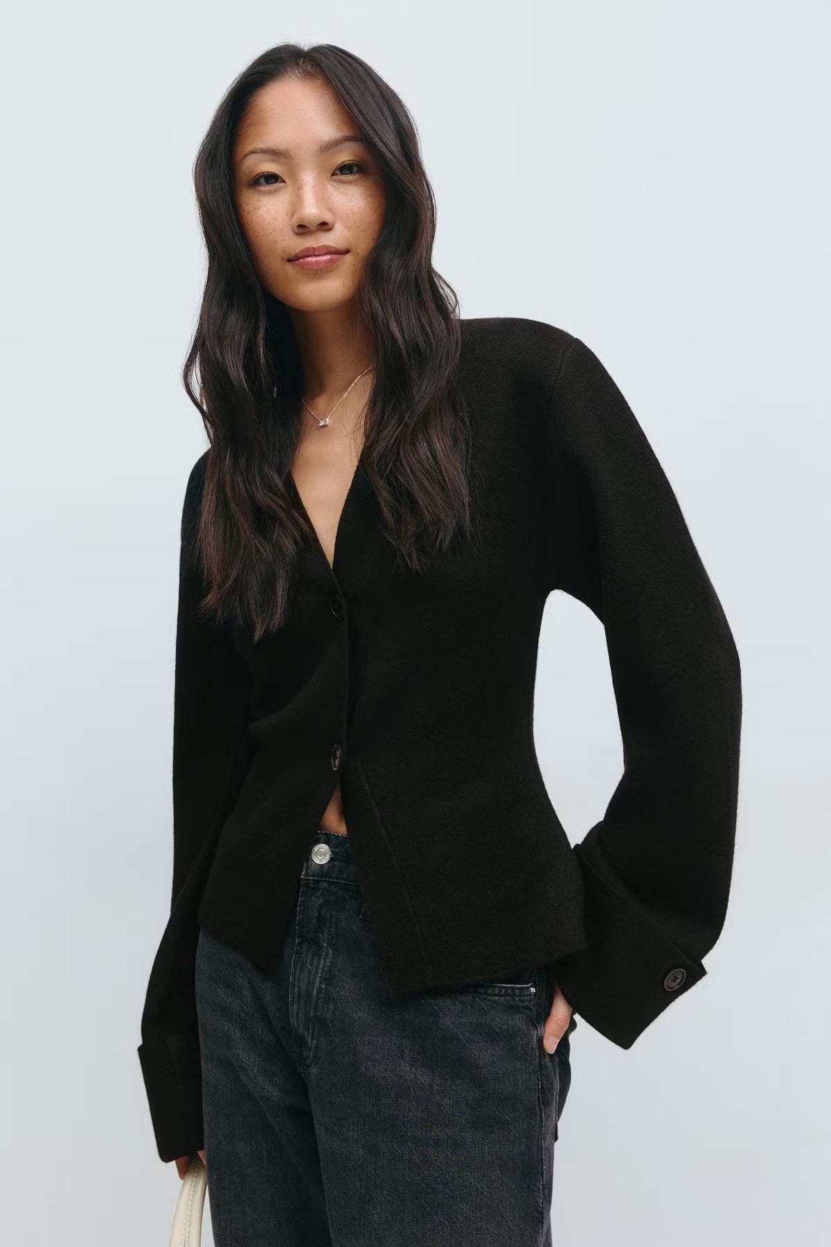 Valentina - Cropped Knit Cardigan by Ares Milano