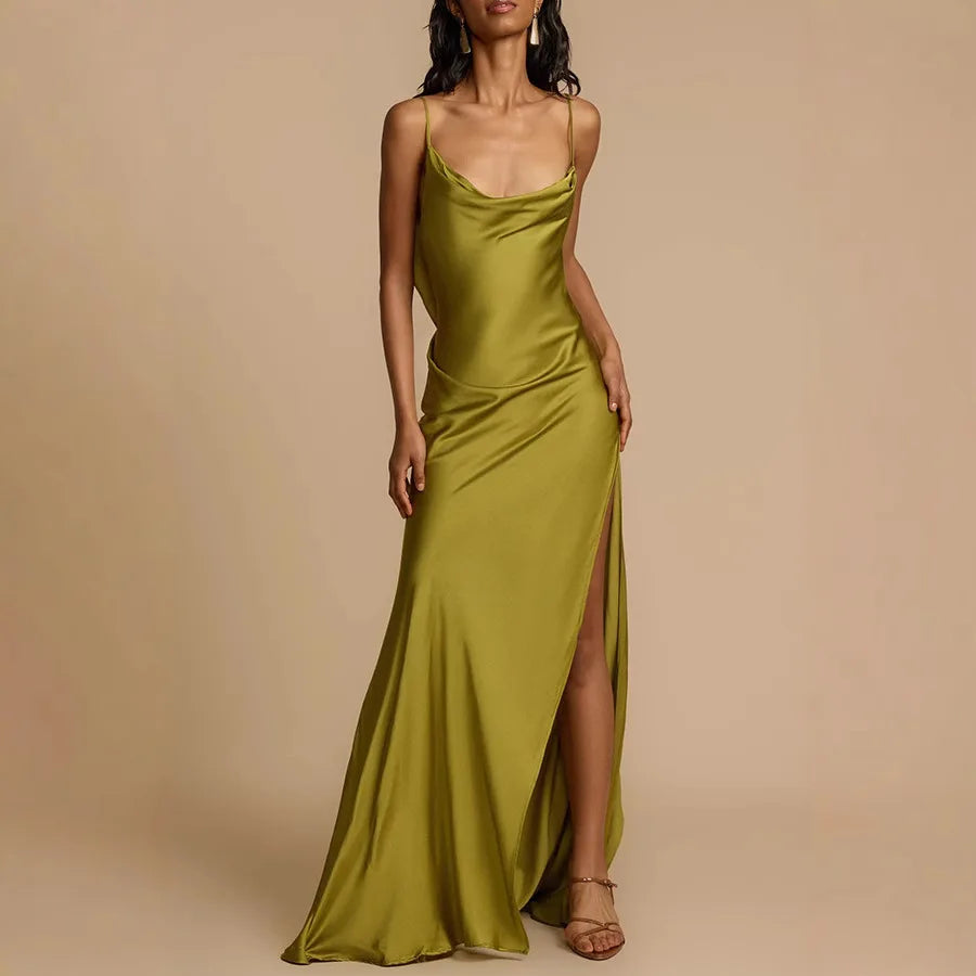 Linda - GISELLA Maxi Dress Satin by Ares Milano