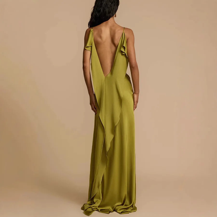 Linda - GISELLA Maxi Dress Satin by Ares Milano