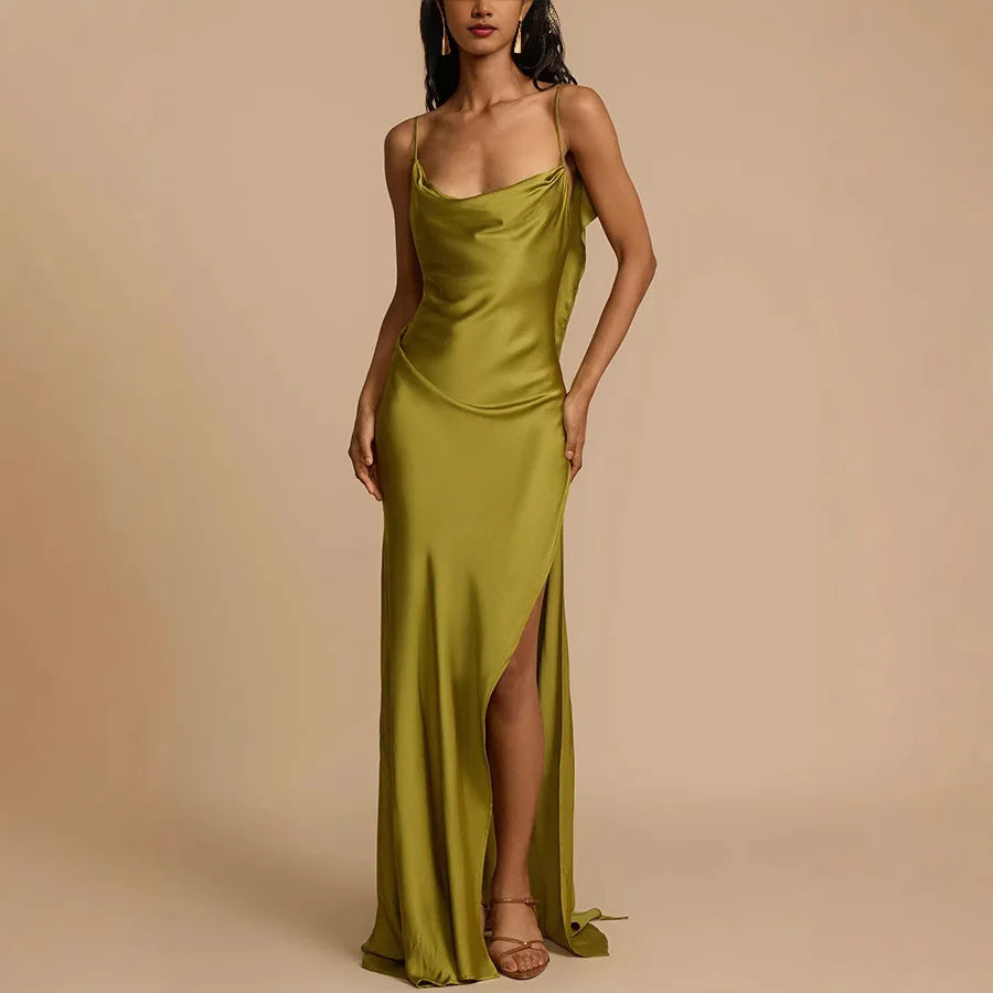 Linda - GISELLA Maxi Dress Satin by Ares Milano