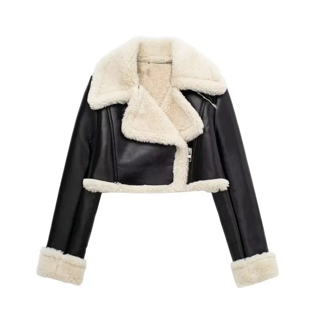 Alda - Fleece Jacket Fur by Ares Milano