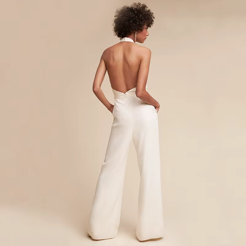 Sonia - Verona V-Neck Jumpsuit by Ares Milano