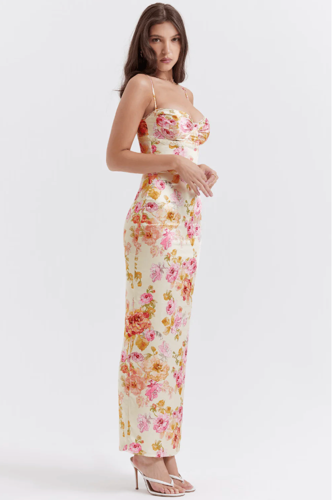Ottavia - Floral Maxi Dress by Ares Milano