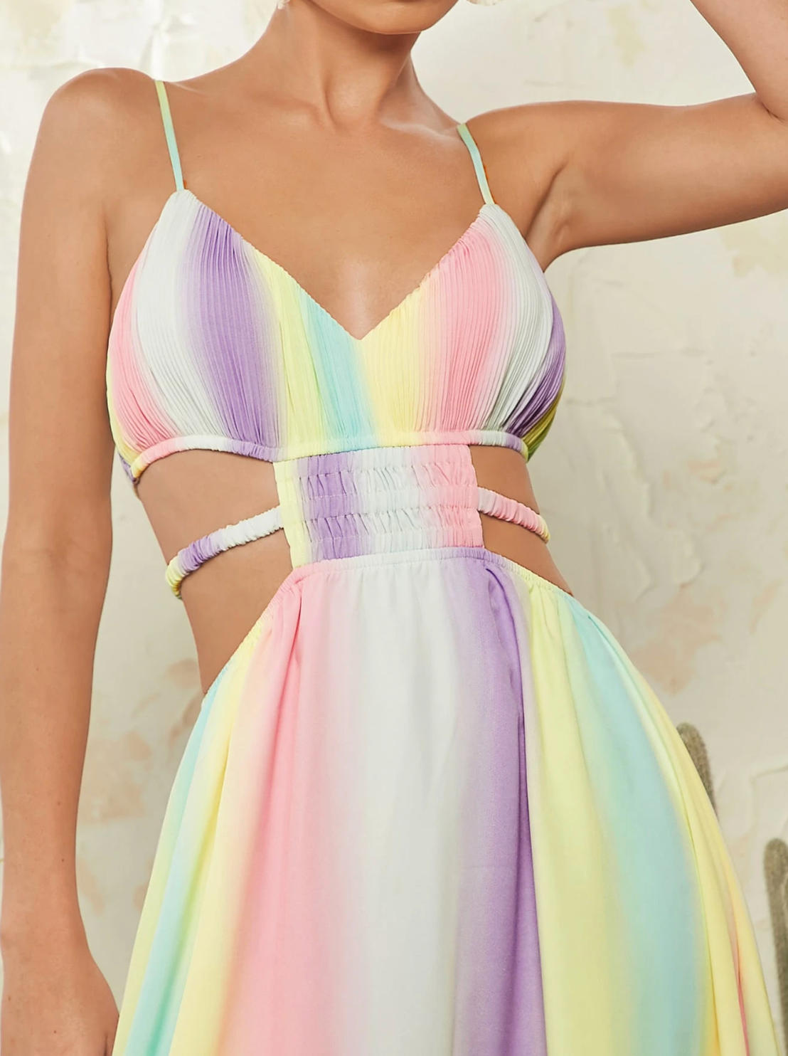 Luana - Rainbow Maxi Dress by Ares Milano
