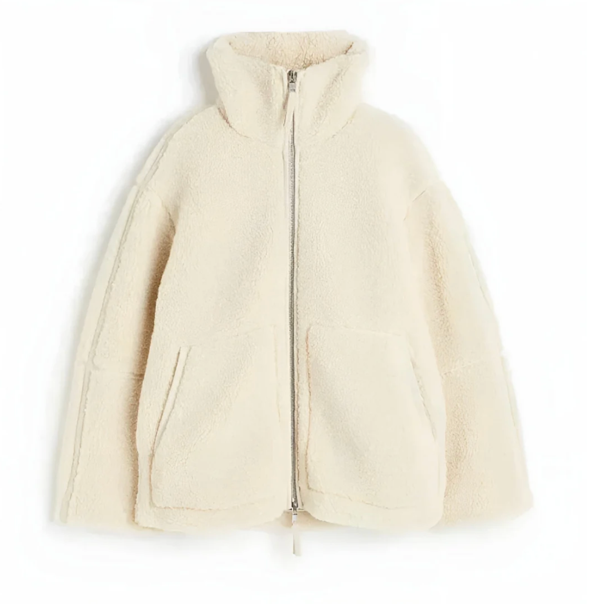 Ambrosia - Cozy Soft Sherpa Lined Coat by Ares Milano