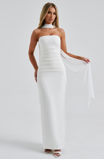 Ricarda - Silk Strapless Maxi by Ares Milano