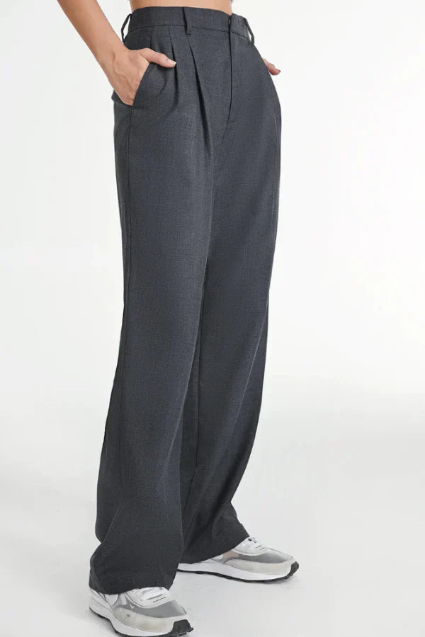 Severina - Charcoal Tailored Pants by Ares Milano