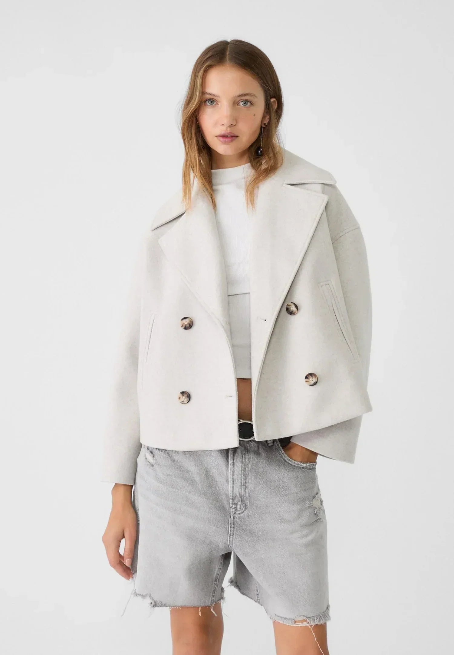 Ancilla - Boxy Cropped Blazer by Ares Milano