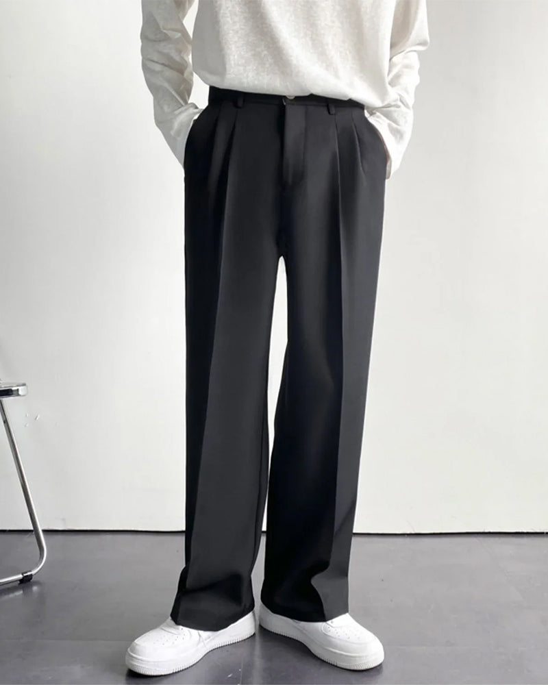 Claudio - Paris Wide Fit Pants Cotton by Ares Milano