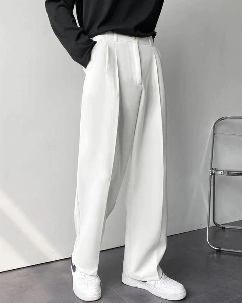 Claudio - Paris Wide Fit Pants Cotton by Ares Milano