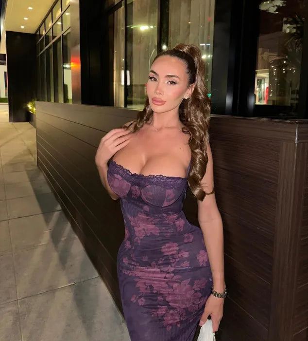 Leopolda - Sheer Mesh Maxi Gown Luxe by Ares Milano