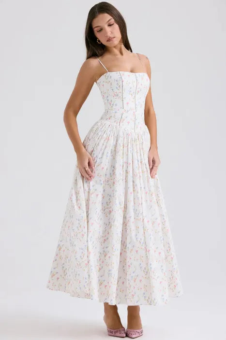 Prisca - Floral Maxi Dress by Ares Milano