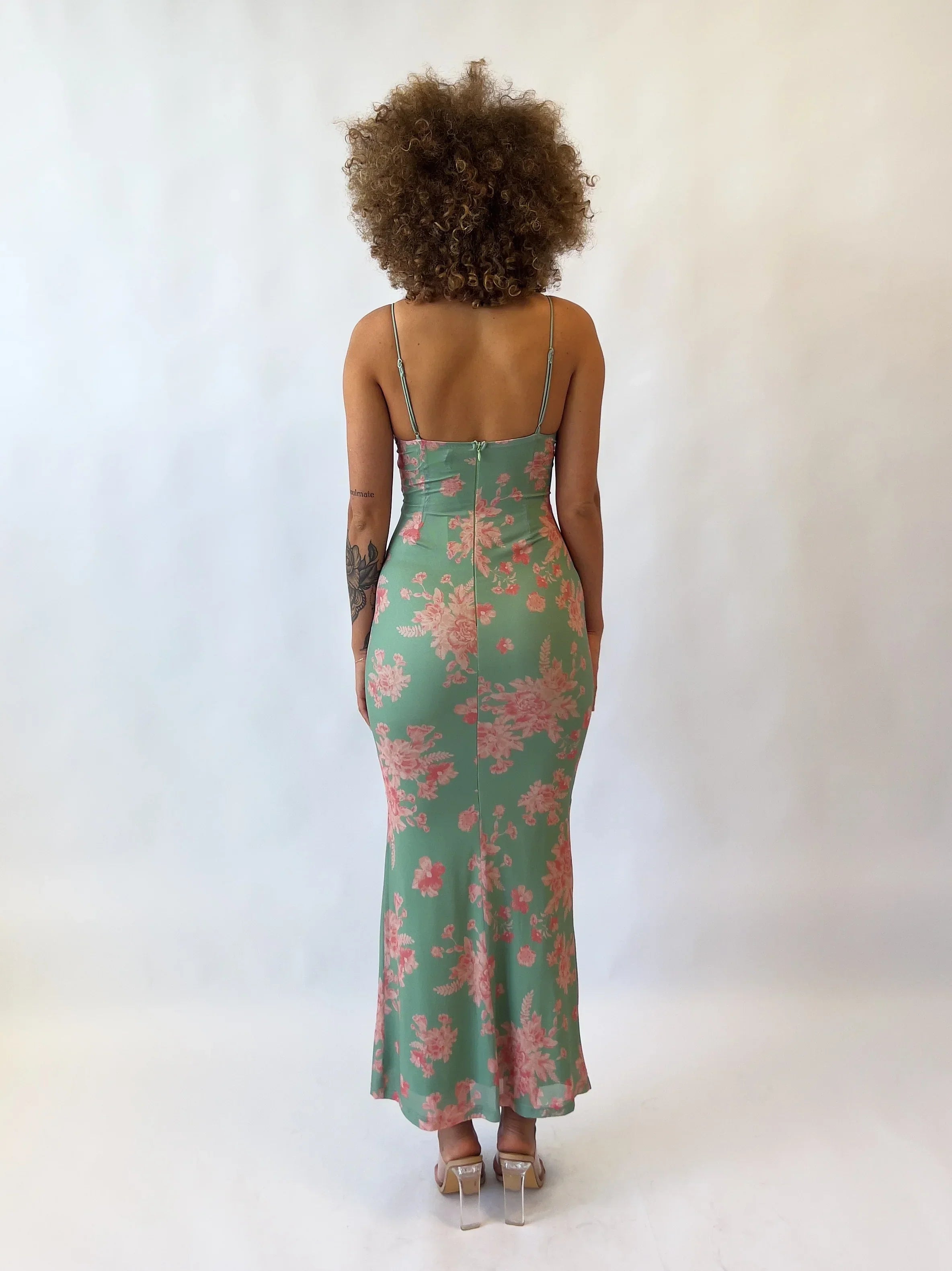 Maura - Botanical Print Maxi Dress by Ares Milano