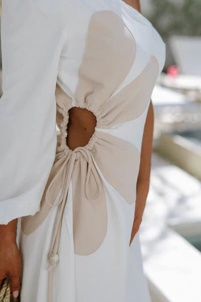 Maddalena - One-Shoulder Chiffon Maxi by Ares Milano